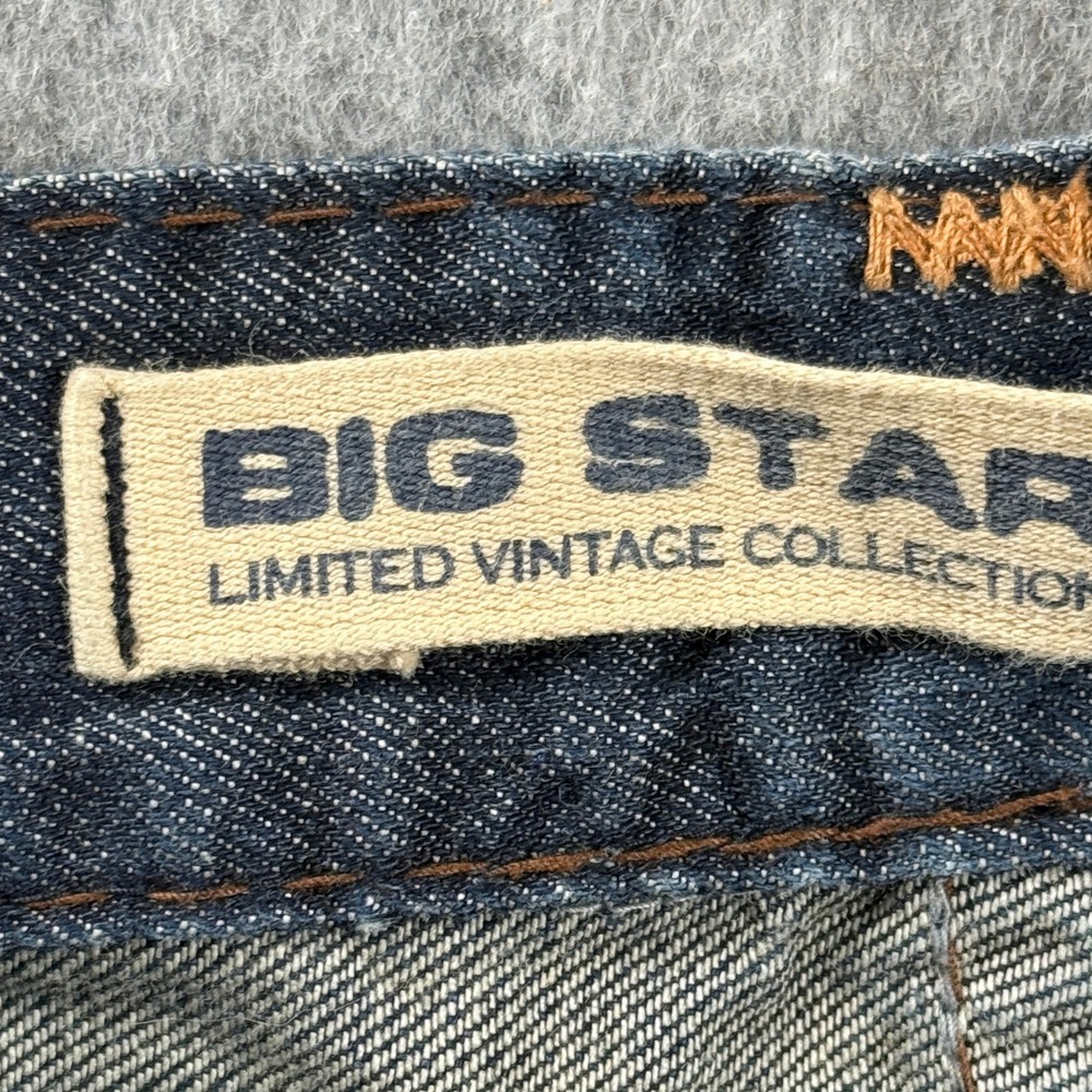 Big Star Voyager Loose Jeans Mens 38x34 Blue Dark Wash Limited Baggy Vintage - Picture 8 of 12